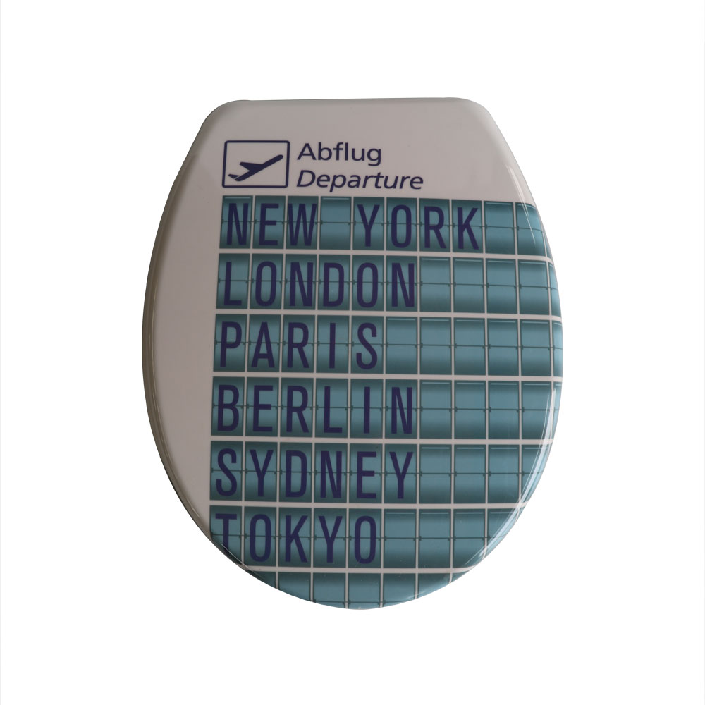 Assento sanitário de queda lenta UF